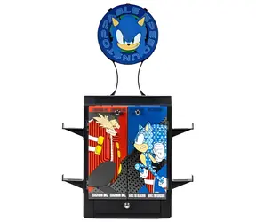 NUMSKULL Gaming-Schrank Sega Sonic schwarz-mehrfarbig / Spiele-Disc-Halterung / Xbox
