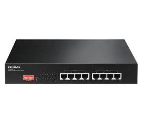 Edimax ES-1008P V2 / 8- Port -Switch / 10/100 Mbit/s / 8x PoE+ / 130 W / 802.3at