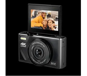 EasyPix V64 Flip schwarz / Kompaktkamera