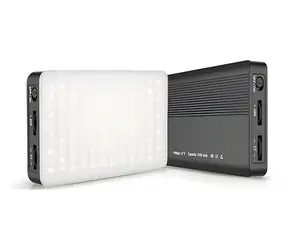 RealPower VL-1 Lights On Video schwarz / LED-Videoleuchte / 120 LEDs / 1250 lm / 3200-6500 K / USB-C