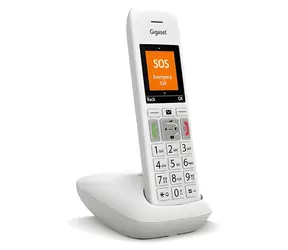 Gigaset E390 weiß / Schnurlostelefon / DECT / Telefonbuch mit 200 Kontakten / Babyphone