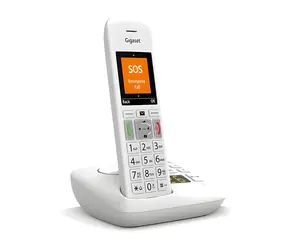 Gigaset E390A weiß / Schnurloses Festnetztelefon / Mit Anrufbeantworter / ECO DECT / Telefonbuch für 200 Kontakte