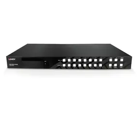 Lindy HDMI Matrix 8x8 4K60 / Matrix-Switch / HDMI 2.0b / 4K 60Hz / OLED-Display / HDCP 2.2
