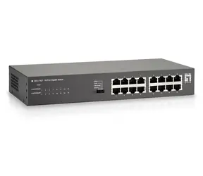 LevelOne GEU-1621 grau / Switch / 16x Gigabit Ethernet / 19" Rack / unmanaged