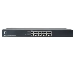 LevelOne GEU-1632 / Switch / 16x Gigabit Ethernet / Unmanaged / 19" Metallgehäuse