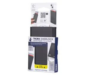 TROIKA Sherlock schwarz / Kartenhalter / RFID-Schutz / MagSafe