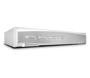 Lindy KVM-Switch DVI-I Single Link Pro / KVM-Switch / 4 Ports / USB / Audio