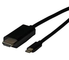 EFB USB-C - HDMI-Kabel schwarz / Adapterkabel / 4K 60Hz / HDCP / USB 3.2 / 2 m