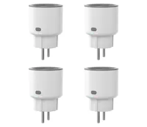 Sonoff S60TPF (4 Stück) / Intelligente Steckdose mit Verbrauchsmessung / WLAN / 16 A