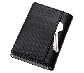 Troika SHERLOCK HOME Carbon / Geldbörse / MagSafe-Kartenhalter / RFID-Schutz