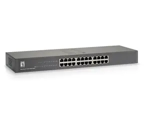 LevelOne GSW-2457 / Switch / 24x Gigabit / Unmanaged / 48 Gbit/s / 19" Metallgehäuse