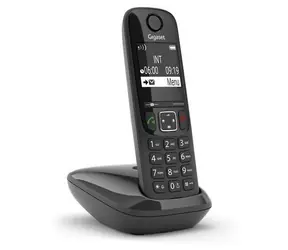 Gigaset AS690 schwarz / Schnurloses Telefon / DECT / Display 5,08 cm (2") / Telefonbuch für 100 Kontakte