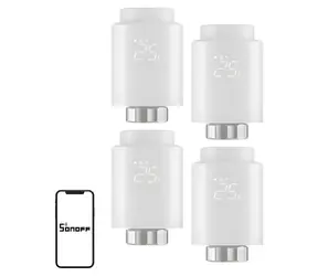 Sonoff TRVZB, 4er-Pack / Thermostatkopf / ZigBee / Intelligente Heizung