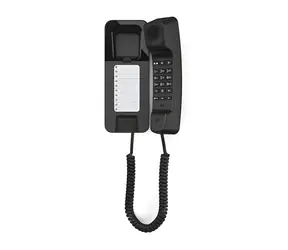 Gigaset DESK 200 schwarz / Schnurgebundenes Telefon / Tisch- und Wandmontage / 10 Kontakte