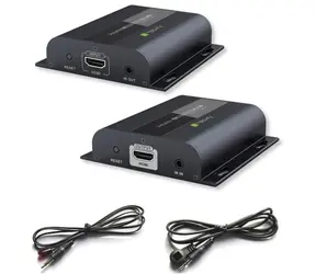 Techly IDATA EXTIP-383RV4 schwarz / HDMI-Empfänger / HDBaseT / Cat5-6 / Reichweite 120 m / Full HD 1080p 60 Hz
