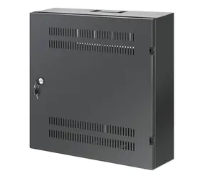 Intellinet Wandmontage-Rack 4 HE 540 x 550 mm schwarz / Rack / 19" / Geschlossenes Gehäuse / Tragfähigkeit 60 kg / Metall