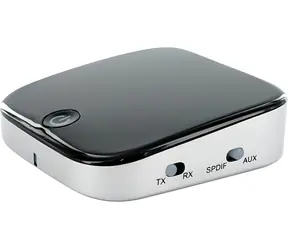 Schwaiger Bluetooth-Sender und -Empfänger, schwarz / Audioadapter / Bluetooth 4.1 / A2DP / Reichweite 10 m / 3,5-mm-Klinkenanschluss, S/PDIF