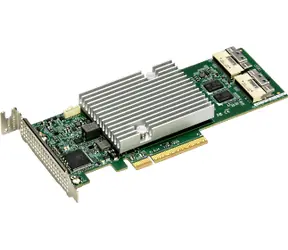 SuperMicro AOC-S4116L-H16IR-96DD-O / RAID-Controller / 4X NVMe + 16x SAS4 / RAID 0, 1, 5, 6, 10 / PCIe x8 Gen4 / 4 GB Cache