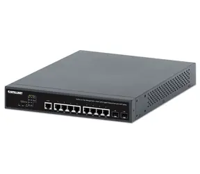Intellinet 562003 / Switch / L2+ Managed / 8- Port PoE++ 242W / 8x GbE / 2x SFP
