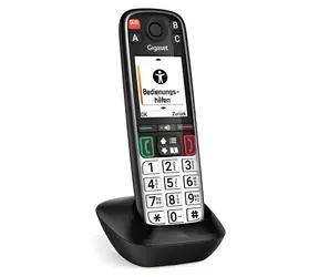 Gigaset Easy 500HX schwarz / DECT-Mobilteil / für Senioren / SOS-Taste / ohne Basisstation