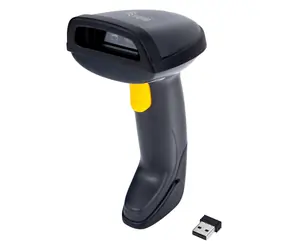 Equip mit einem 2D-Barcodescanner (schwarz) / Barcodescanner / Bluetooth + 2,4 GHz / 1D/2D / IP54 / Standfuß