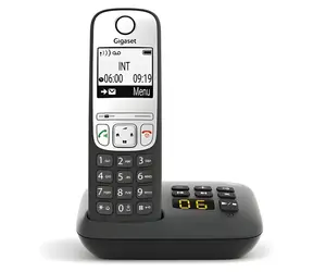 Gigaset A690A schwarz / Telefon / DECT / mit Anrufbeantworter / Freisprecheinrichtung / 100 Kontakte