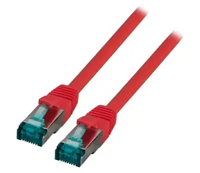 EFB Patchkabel Cat6A S/FTP 15 m rot / Patchkabel / RJ-45 / LSZH / 10 Gbit/s