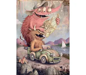 HEYE Puzzle Zozoville: Trip / 2000 Teile / 69 × 97 cm