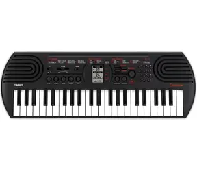 Casio SA-81 schwarz-weiß / Keyboard / 44 Mini-Tasten / 100 Register / 50 Rhythmen / 32-stimmige Polyphonie