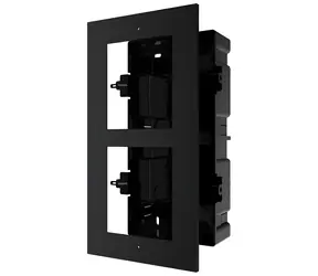 HIKVISION DS-KD-ACF2 schwarz / Gegensprechanlagenrahmen / zur Unterputzmontage / für 2 Module / Aluminium