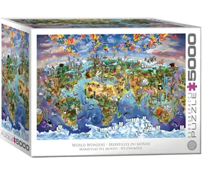 EUROGRAPHICS Puzzle Weltwunder / 5000 Teile / 152,4 x 101,6 cm