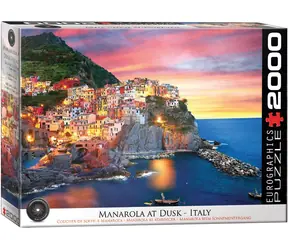 EUROGRAPHICS Puzzle Manarola in der Abenddämmerung, Italien / 2000 Teile / 99,7 × 67,6 cm