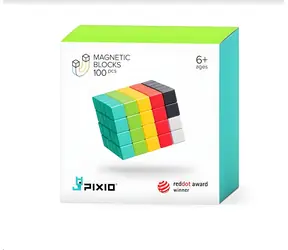 PIXIO Magnetisches Bauset PIXIO-100 / 100 Teile / 6 Farben / ab 6 Jahren