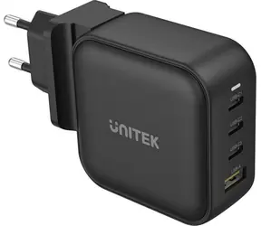 Unitek P1112ABK / Ladegerät / 1x USB-A / 3x USB-C / 5 A