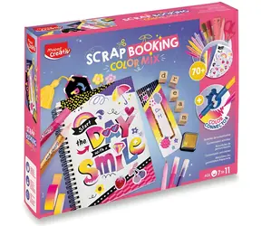 Maped Kreatives Scrapbooking-Set Farbmix / Scrapbook / Über 220 Sticker / Marker, Stempel und Zubehör