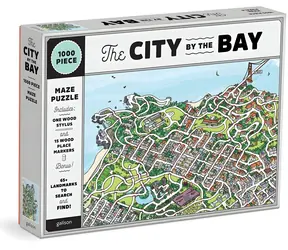 Galison Puzzle City in the Bay San Francisco 2in1 / 1000 Teile / Suchen und Finden
