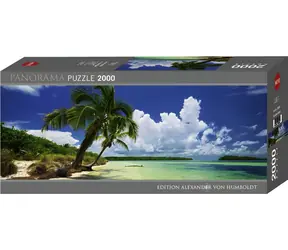 HEYE Panoramapuzzle Palmenparadies / 2000 Teile / 136 x 48 cm