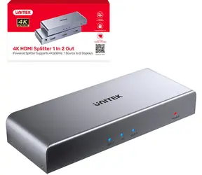 Unitek HDMI-Splitter 1 auf 2 / Splitter / 4K