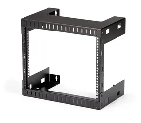 StarTech Wandregal 8HE Schwarz / Wandregal / Tragkraft 80 kg / Tiefe 303 mm / Stahl
