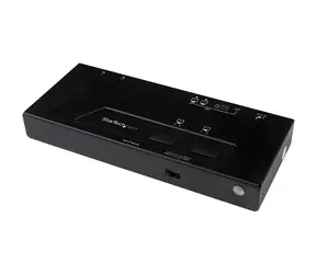 StarTech 2x2 HDMI-Matrix schwarz / Umschalter / 2 Eingänge / 2 Ausgänge / 4K / 7.1-Kanal-Audio / Netzteil