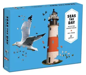 Galison Formenpuzzle „Tag am Meer“ 2-in-1 / 450 Teile