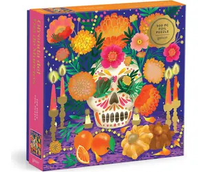 Galison Metallisches quadratisches Puzzle „Altar für den Tag der Toten“ / 500 Teile / 50,8 × 50,8 cm