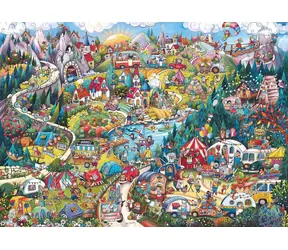HEYE Puzzle - Ab ins Camp! / 2000 Teile / 97 x 69 cm