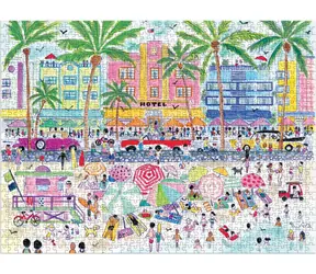 Galison Puzzle South Beach Miami / 1000 Teile / 68,6 × 50,8 cm