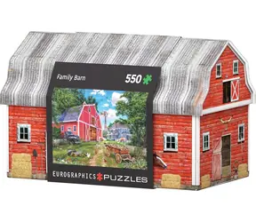 EUROGRAPHICS Puzzle in der Metalldose „Familienbauernhof“ / 550 Teile / 48 x 33 cm