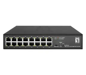 LevelOne Hilbert GES-2216 schwarz / Switch / 16x Gigabit / 10" / Managed L2 / ohne PoE