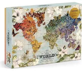 Galison Metallpuzzle „Geflügelte Metamorphose“ / 1000 Teile / 68,6 × 50,8 cm