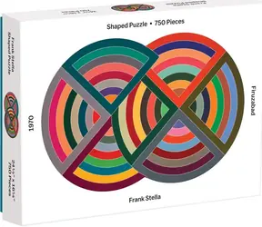 Galison Shape Puzzle Frank Stella: Firuzabad / 750 Teile / Abstraktes Motiv / Formteile