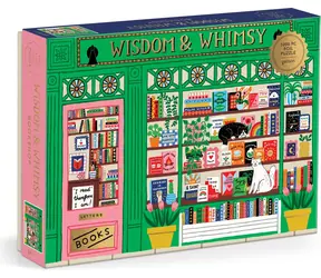 Galison Metallpuzzle „Buchhandlung Wisdom & Whimsy“ / 1000 Teile / Größe 68,6 × 50,8 cm