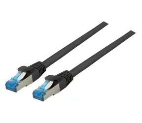 EFB Cat6a S/FTP Superflex schwarz / Patchkabel / RJ45-RJ45 / 5 m / 10 Gbit/s